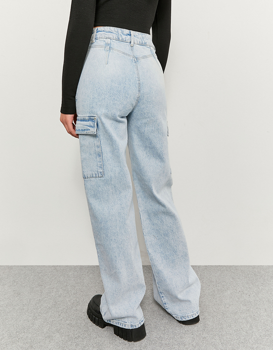 TALLY WEiJL, Jeans A Gamba Larga A Vita Alta for Women