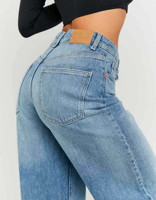 TALLY WEiJL, Blaue High-Waist Wide-Leg Jeans for Women