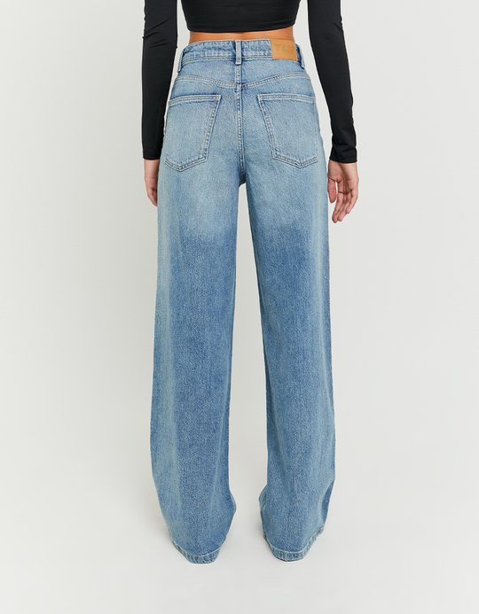 TALLY WEiJL, Blaue High-Waist Wide-Leg Jeans for Women