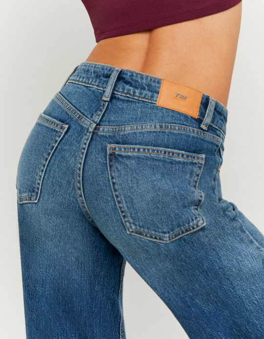 TALLY WEiJL, Blaue Mid-Waist Wide-Leg Jeans for Women