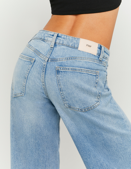 TALLY WEiJL, Jeans Blu Wide-Leg a Vita Media for Women