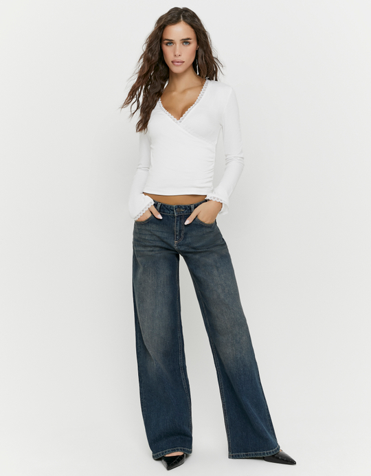TALLY WEiJL, Blaue Wide Leg Jeans for Women