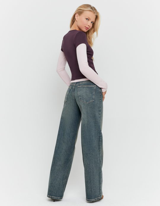 TALLY WEiJL, Jean Wide Leg Bleu for Women