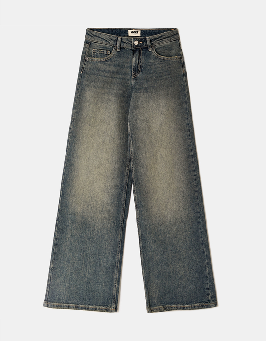 TALLY WEiJL, Blue Wide Leg Jeans for Women