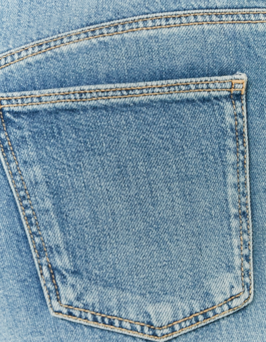 TALLY WEiJL, Blue Mid Waist Wide Leg Jeans for Women