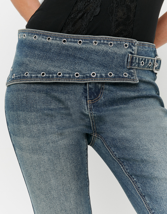 TALLY WEiJL, Jeans Flare Blu for Women