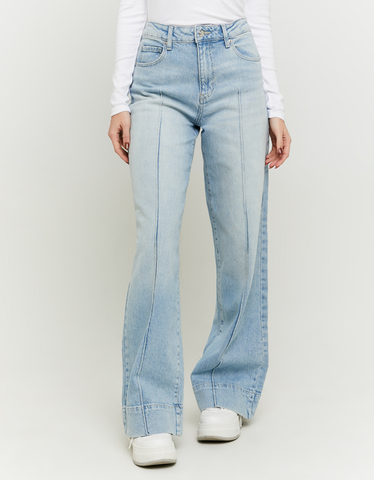 TALLY WEiJL, Jean Wide Leg Bleu Clair Fantaisie for Women