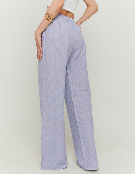 TALLY WEiJL, Wide Leg Leinenhosen mit Streifen for Women