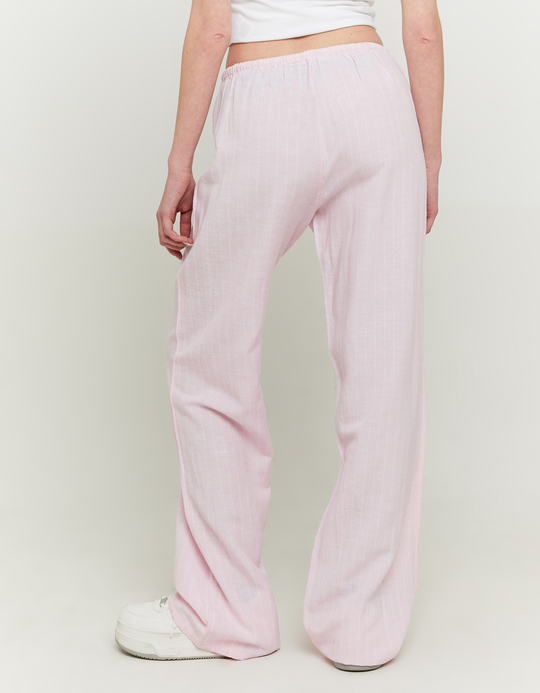 TALLY WEiJL, Striped Wide Leg Linen Trousers for Women