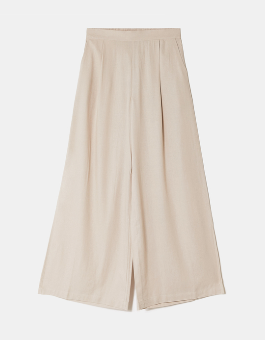 TALLY WEiJL, Beige Wide Leg Trousers for Women