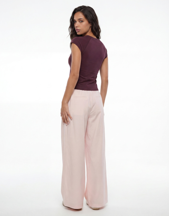 TALLY WEiJL, Pink Wide Leg Trousers for Women