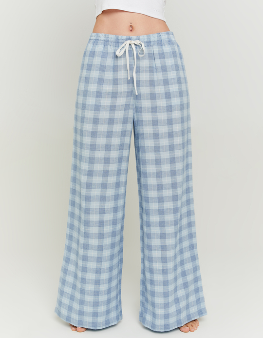 TALLY WEiJL, Pantaloni larghi in lino a quadretti for Women