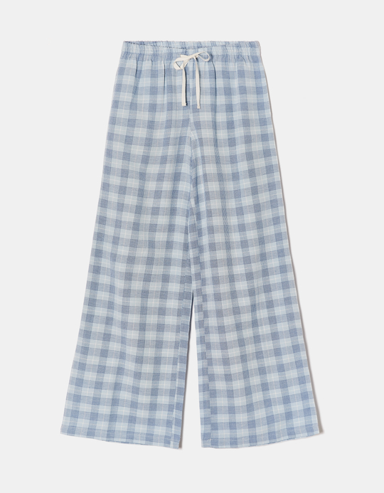 TALLY WEiJL, Pantaloni larghi in lino a quadretti for Women
