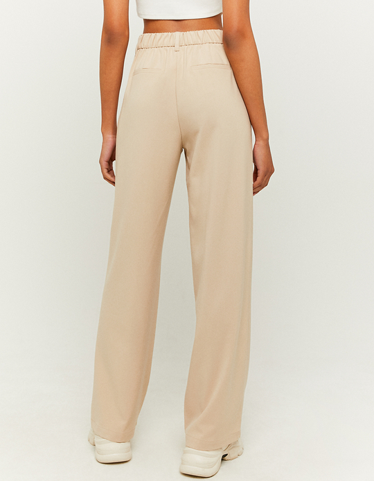 TALLY WEiJL, Brown High Waist Wide Leg Hose for Women
