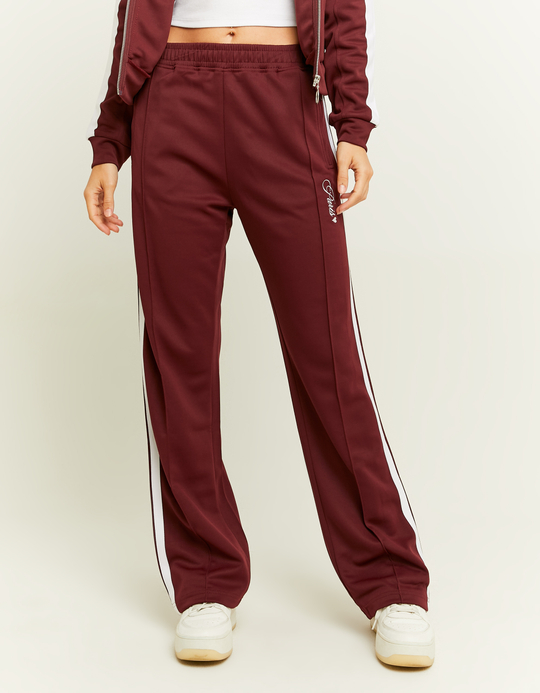 TALLY WEiJL, Joggers Straight Leg Rossi a Vita Elastica for Women