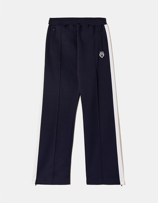 TALLY WEiJL, Blue Wide Leg Printed Joggers with Side Bands for Women