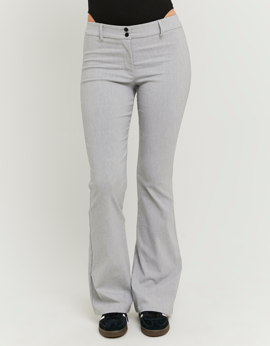 TALLY WEiJL, Grey Flare Tailoring Trousers for Women