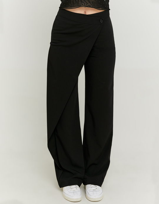 TALLY WEiJL, Schwarze Wrapped Tailored Hose for Women