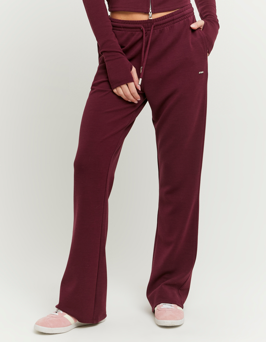 TALLY WEiJL, Burgundy Flare Jogger for Women