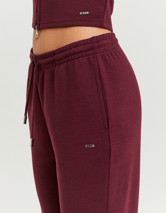 TALLY WEiJL, Burgundy Flare Jogger for Women