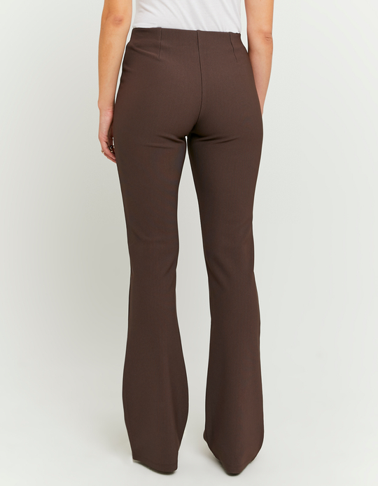 TALLY WEiJL, Braune Flare-Hose mit mittlerer Taille for Women
