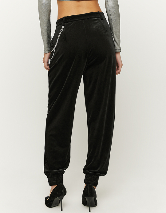 TALLY WEiJL, Pantalon Slouchy en Velours Noir for Women