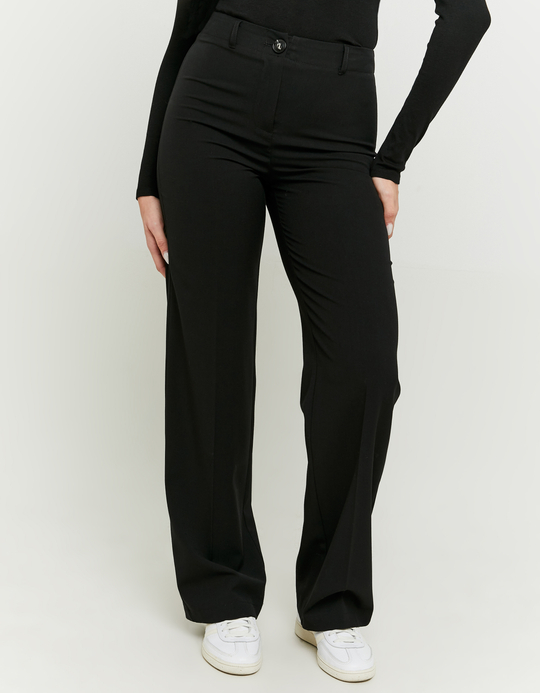 TALLY WEiJL, Pantaloni Dritti Neri a Vita Media for Women