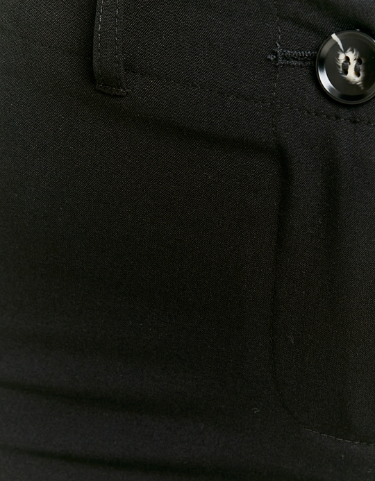 TALLY WEiJL, Pantalon Droit Noir Taille Mi-Haute for Women