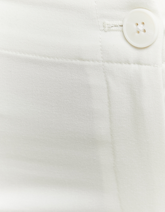 TALLY WEiJL, Pantalon Droit Blanc Taille Mi-Haute for Women