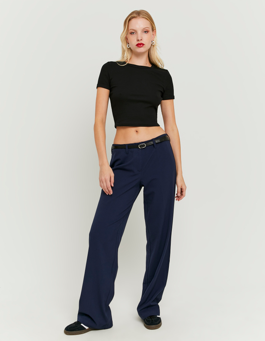 TALLY WEiJL, Pantalon Droit Taille Mi-Haute Bleu for Women