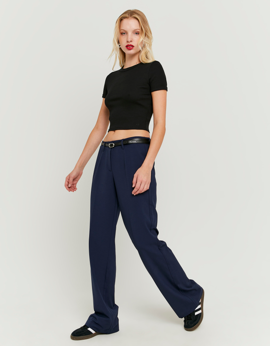 TALLY WEiJL, Pantalon Droit Taille Mi-Haute Bleu for Women