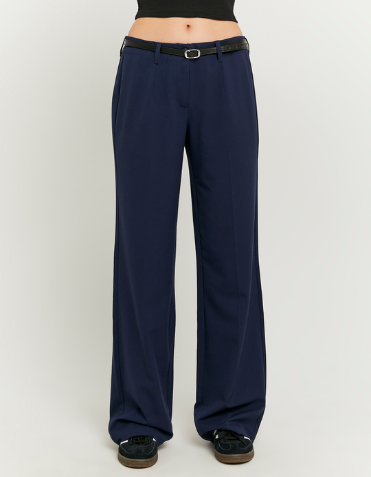 TALLY WEiJL, Blaue gerade Hose mit mittlerer Taille for Women
