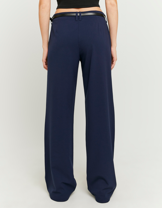TALLY WEiJL, Blaue gerade Hose mit mittlerer Taille for Women