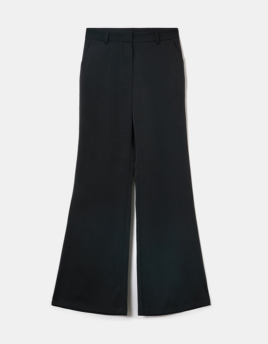 TALLY WEiJL, Pantalon Flare Taille Haute Noir for Women