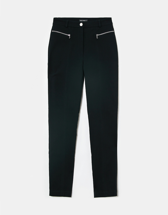 TALLY WEiJL, Pantalon Noir Taille Haute Skinny for Women
