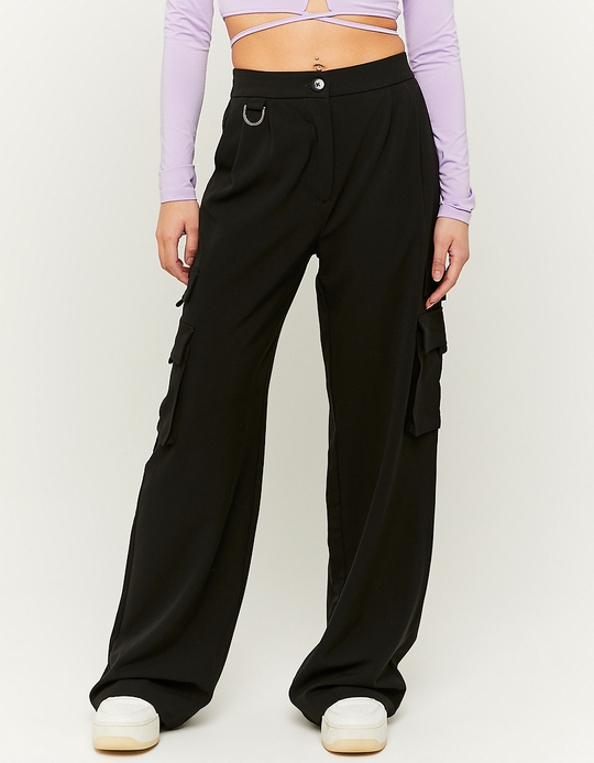 TALLY WEiJL, Pantalon Cargo Large Noir for Women
