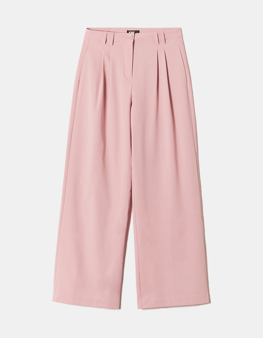 TALLY WEiJL, Pantalon loose taille haute rose for Women