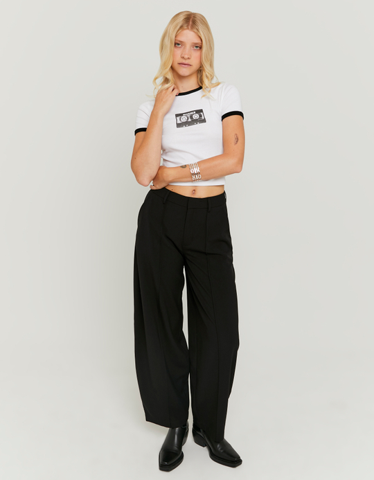 TALLY WEiJL, Black Balloon Tailoring Trousers for Women
