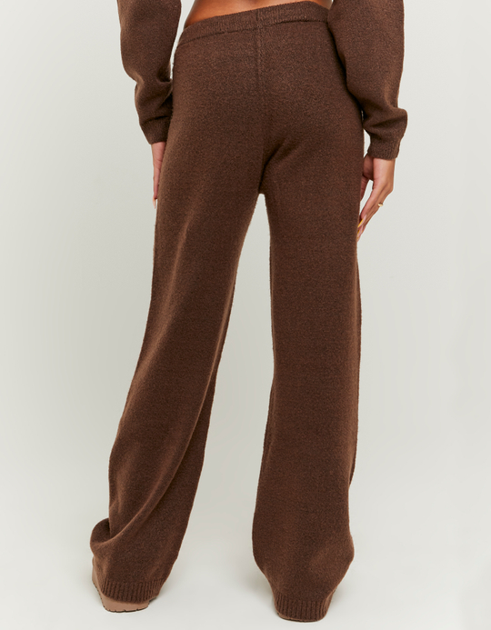 TALLY WEiJL, Brown Flare Knitted Trousers for Women
