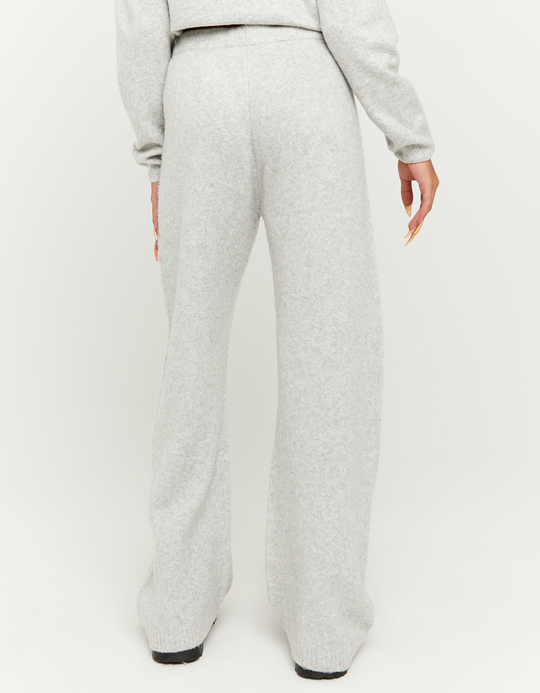 TALLY WEiJL, Pantaloni Grigi Flare a Maglia for Women