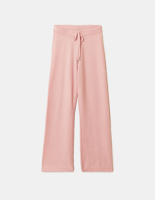 TALLY WEiJL, Gestrickte pinke Flare Hose for Women