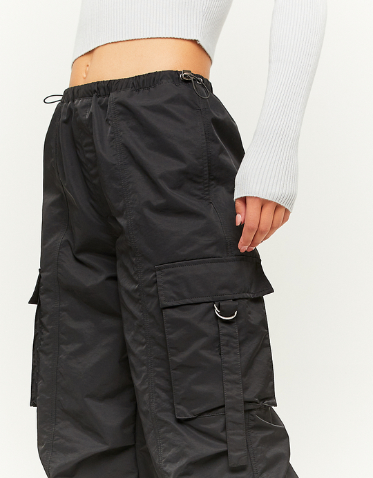TALLY WEiJL, Pantalon Cargo Parachute Noir for Women