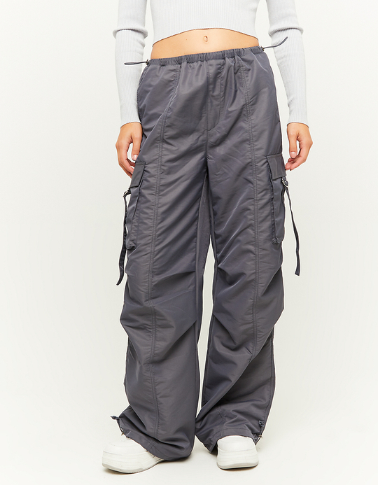 TALLY WEiJL, Pantalon Cargo Parachute Gris for Women