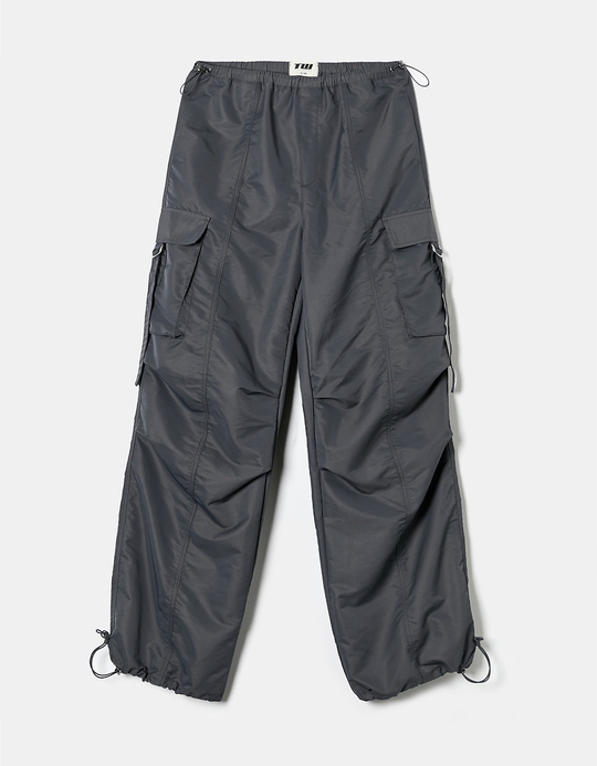 TALLY WEiJL, Pantalon Cargo Parachute Gris for Women
