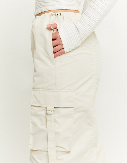 TALLY WEiJL, Pantalon cargo parachute beige for Women