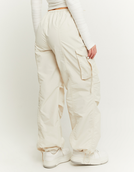 TALLY WEiJL, Pantalon cargo parachute beige for Women