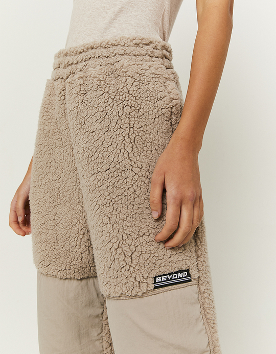 TALLY WEiJL, High Waist Jogginghose aus Kunstfell for Women