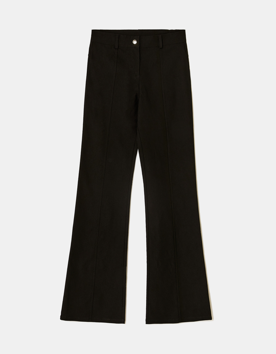 TALLY WEiJL, Pantalon Flare Noir Taille Basse for Women