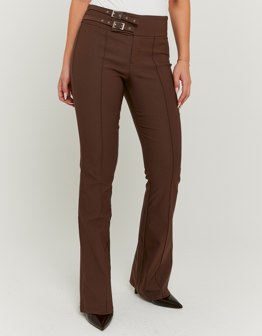 TALLY WEiJL, Pantaloni flare marroni for Women