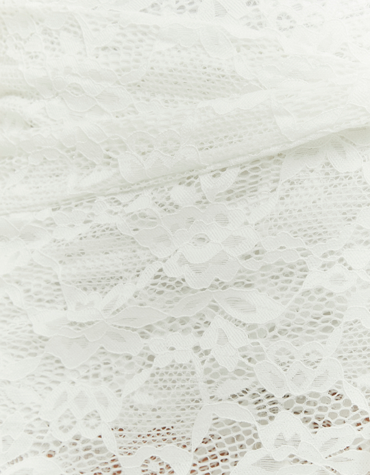 TALLY WEiJL, White Lace Trousers for Women